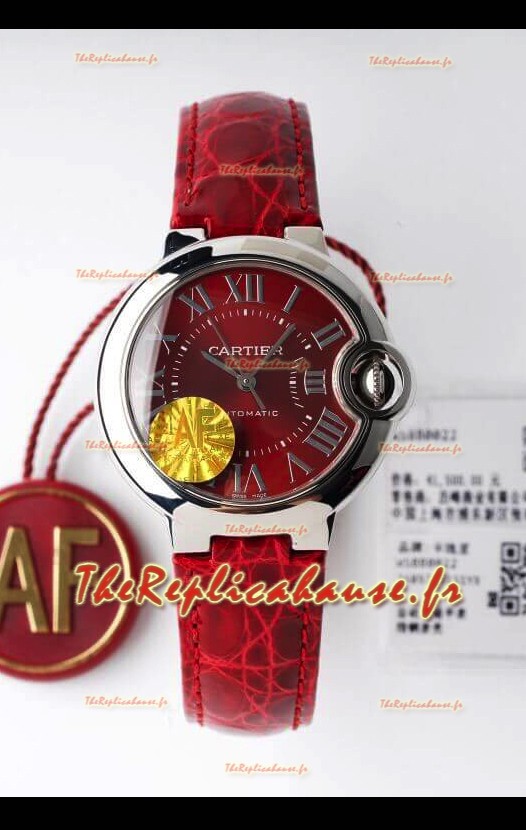 Ballon De Cartier Automatique Suisse Qualité Miroir Boitier acier 33MM 