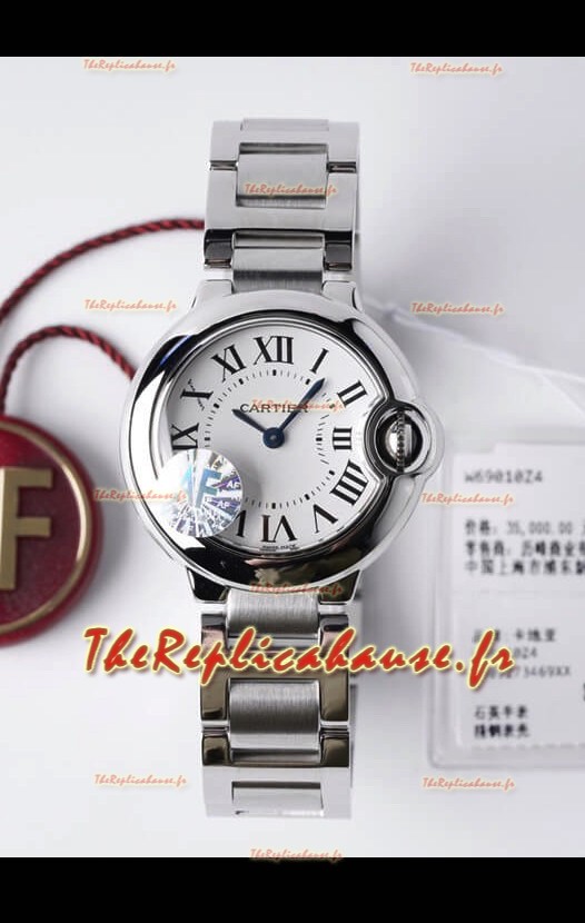 Ballon De Cartier Suisse Quartz Qualité Miroir 1:1 28MM en Boîtier Acier