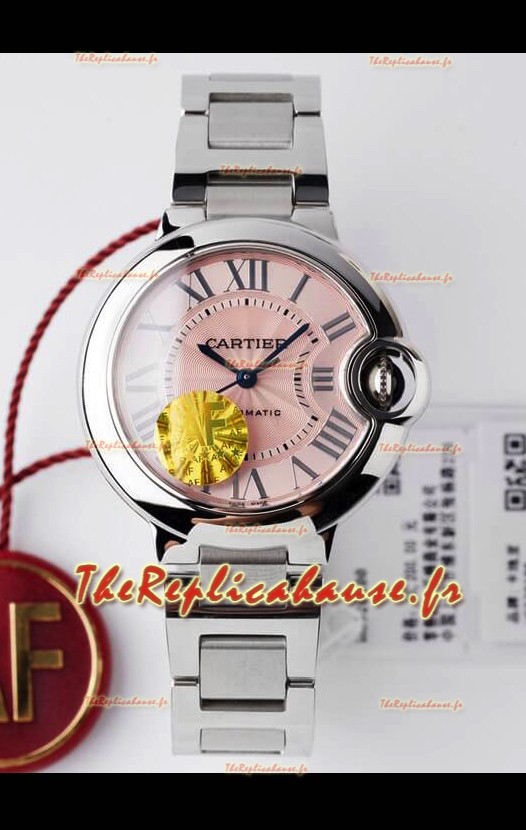 Ballon De Cartier Suisse Automatique Réplique Miroir 1:1 33MM en Boîtier Acier