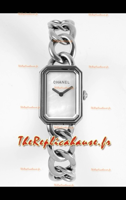Montre Chanel Premiere avec Gourmette - Mouvement à quartz suisse et cadran blanc 