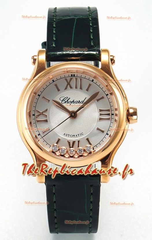 Chopard Happy Sport Montre Réplique Automatique Suisse - Boîtier Or Rose - 30MM 