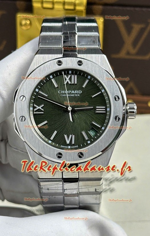 Chopard Alpine Eagle en acier inoxydable cadran vert Réplique de montre Super Clone 