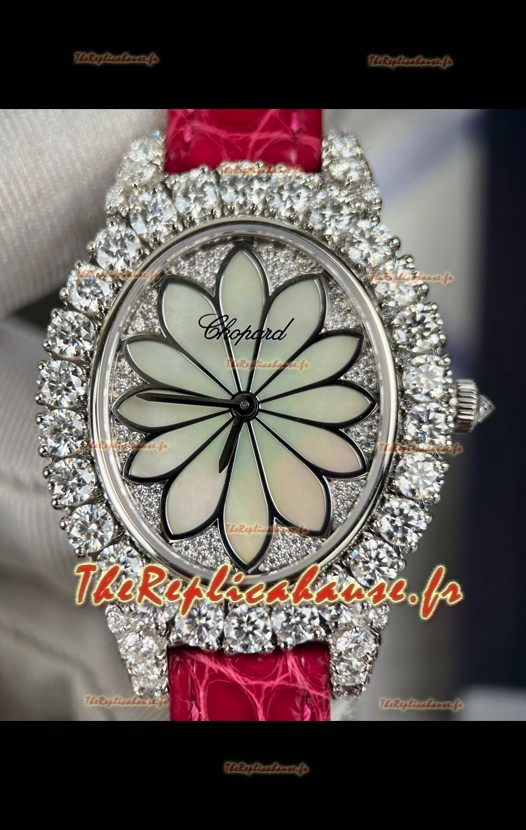 Chopard L'Heure du Diamant Mossanites Montre Super Clone boîtier acier 34MM