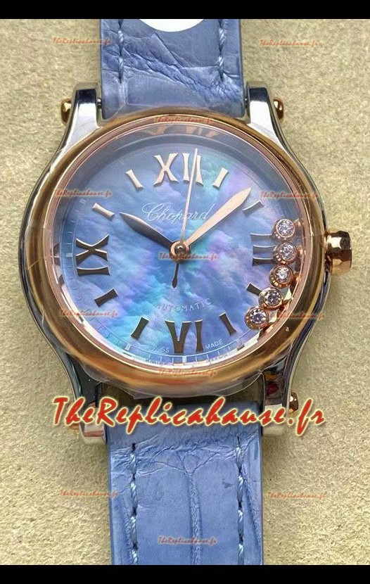 Chopard Happy Sport Montre 1:1 Suisse à Quartz 36MM boîtier or rose