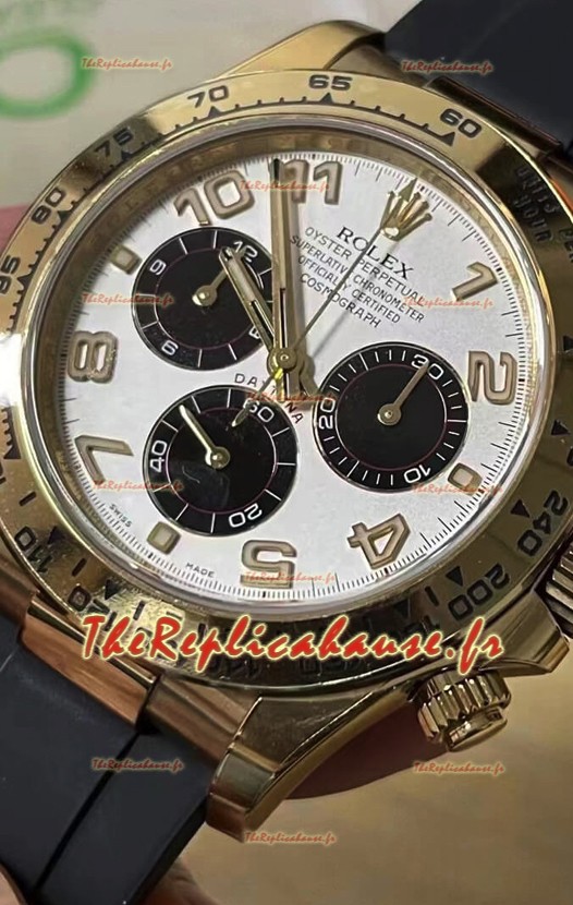 Cosmographe Rolex Daytona 116528 Mouvement Cal.4130 or jaune original - Montre acier 904L