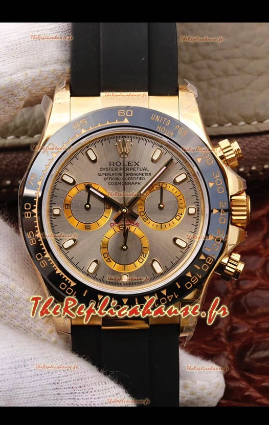 Montre Rolex Cosmograph Daytona 116508 Or Jaune Mouvement original Cal.4130 - Montre améliorée Ultimate 904L Acier