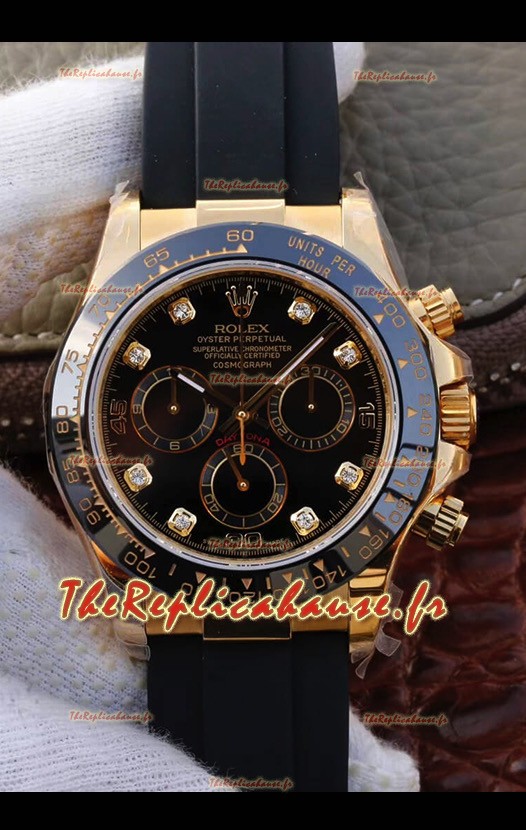 Montre Rolex Cosmograph Daytona 116508 Or Jaune Mouvement original Cal.4130 - Montre améliorée Ultimate 904L Acier