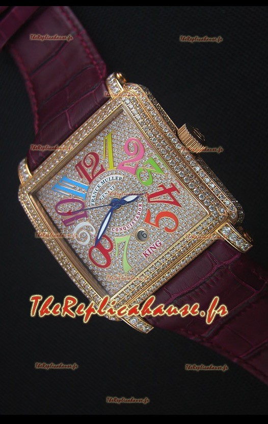 Franck Muller Conquistador King Crazy Colors Montre Réplique Suisse automatique