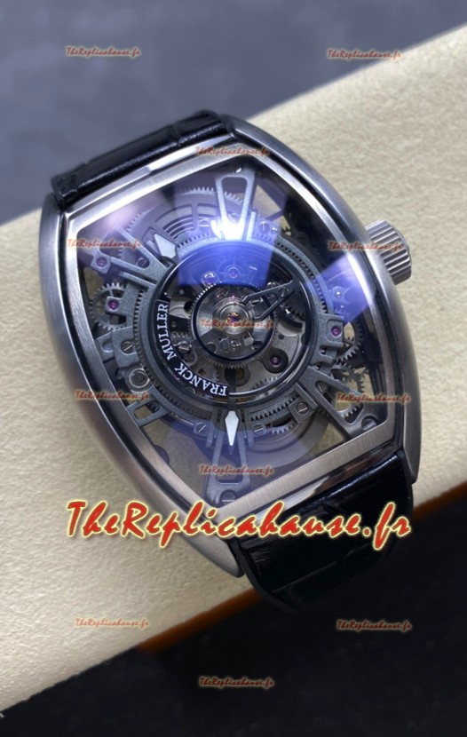 Franck Muller Curvex Grand Central Tourbillon Montre en acier inoxydable Réplique Montre 1:1