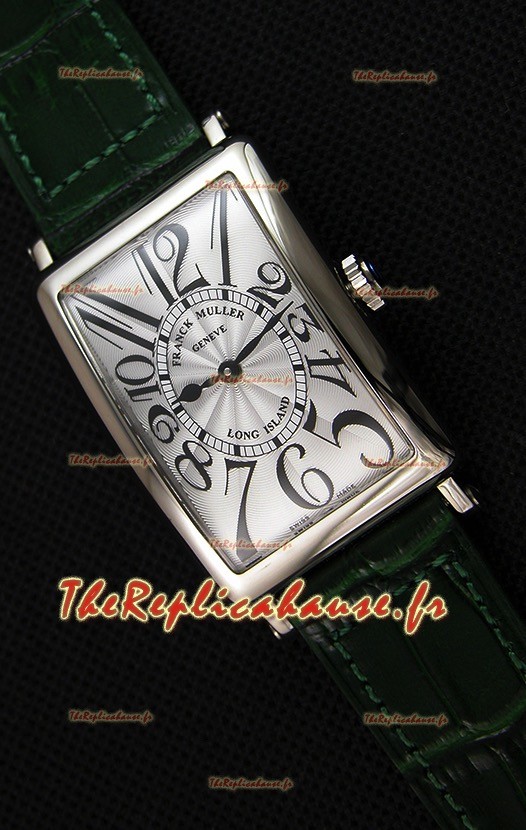Montre Franck Muller Long Island Montre femme avec mouvement suisse à quartz Bracelet vert Réplique 
