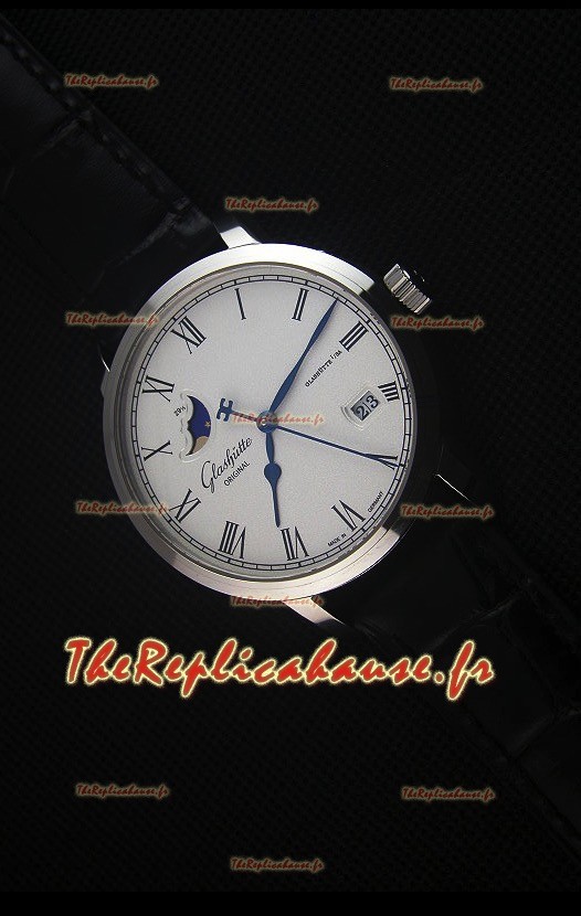 Glashuette Senator Excellence Panorama Date Moon Phase, Montre Réplique Suisse 