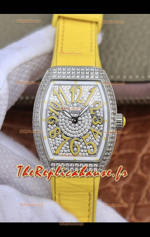 Montre Franck Muller Vanguard Ladies 1:1 Réplique Suisse 32mm Large Boîtier Acier