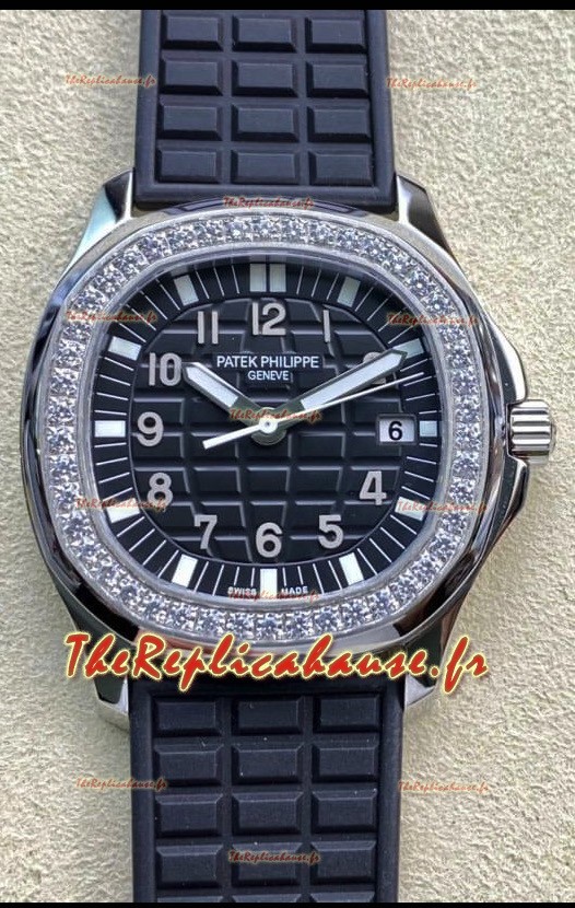 Montre Patek Philippe Aquanaut LUCE 5072A-001 Réplique Suisse Montre à cadran noir 35MM