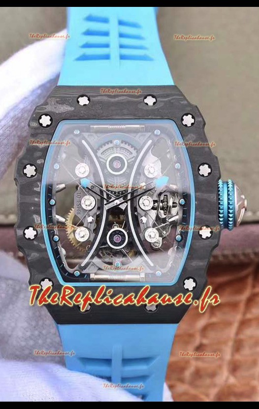 Montre Richard Mille RM053-1 Tourbillon dans un boîtier en carbone forgé d'une seule pièce - qualité miroir 1:1 