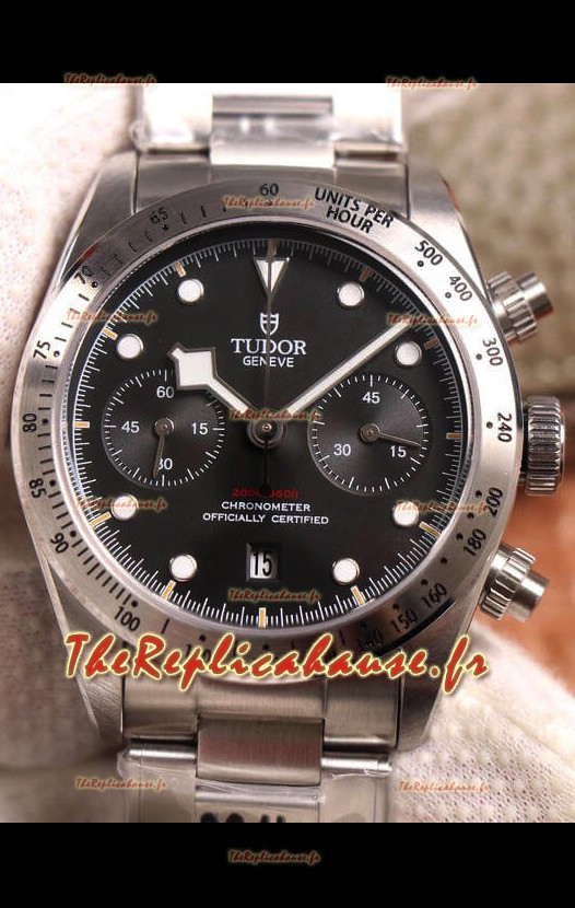 Réplique de la montre Tudor Heritage Black Bay M79350-0004 Chronographe 1:1 miroir