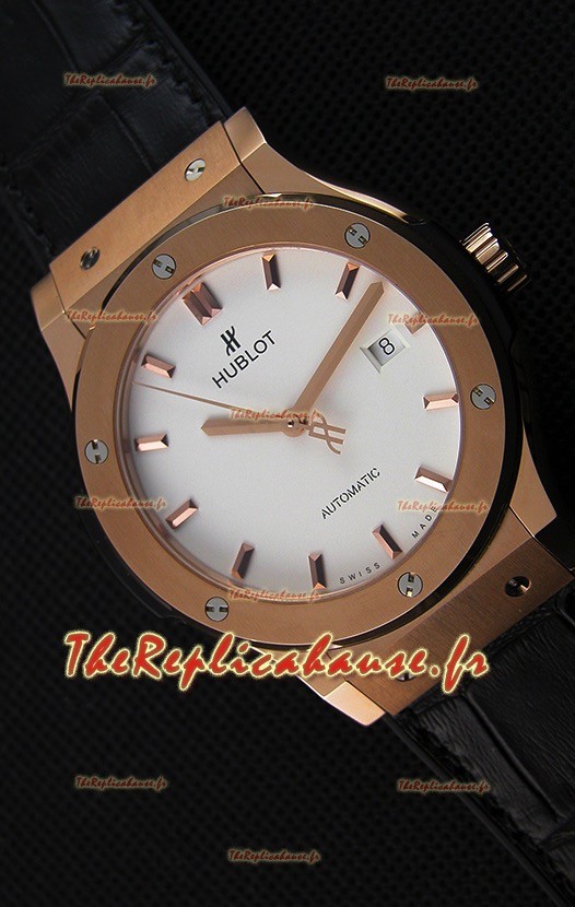 Montre Hublot Classic Fusion King Gold Opaline Suisse Réplique à l’identique 1:1