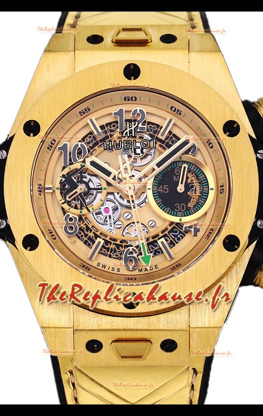 Hublot Big Bang Unico Jaune Magic PVD Montre réplique 1:1 suisse