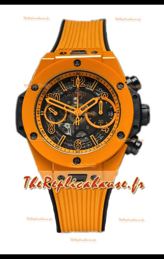 Hublot Spirit of Bang Orange Magic Edition Montre en céramique - 42MM Réplique Suisse