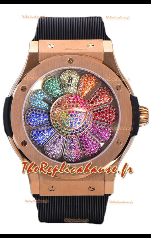 Hublot Classic Fusion Takashi Murakami Edition Or Rose Montre réplique Suisse 1:1