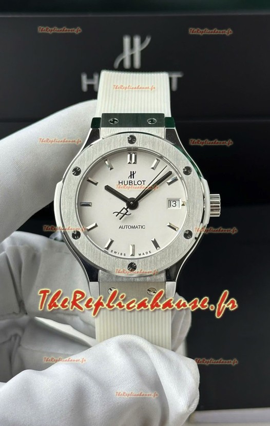 Hublot Super Clone Classic Fusion Titanium 38MM Réplique Montre 1:1 Cadran blanc
