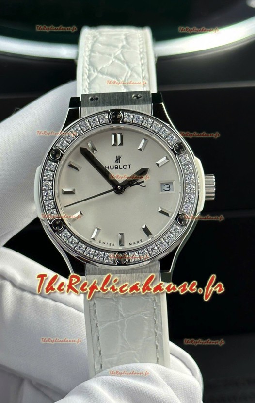 Hublot Super Clone Classic Fusion Titanium 33MM Réplique Montre 1:1 Cadran blanc