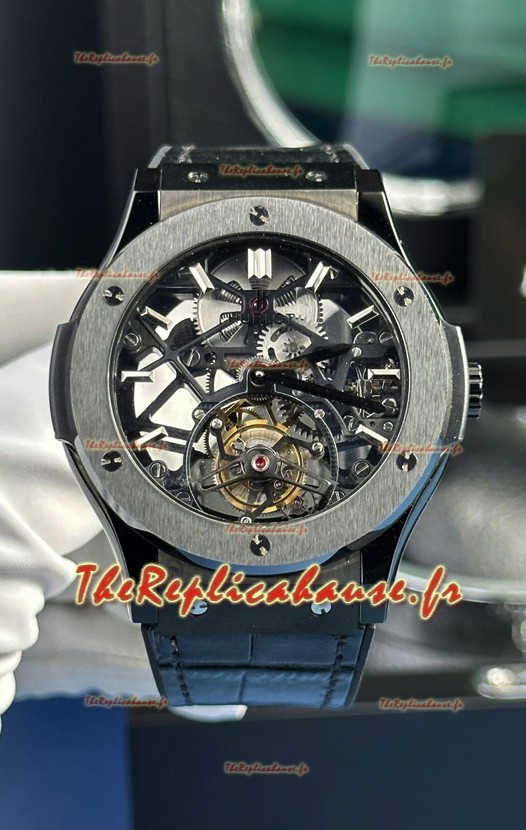 Hublot Classic Fusion Swiss Tourbillon Réplique 1:1 - Boîtier Céramique 45MM
