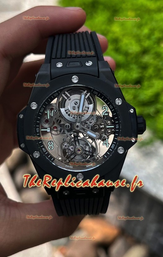 Hublot Big Bang Tourbillon Montre en céramique en 45MM Réplique 1:1