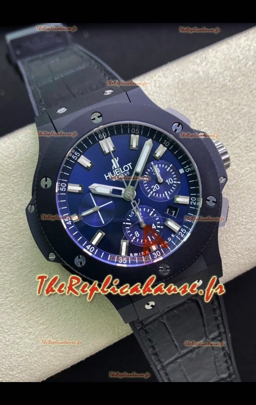 Hublot Super Clone Big Bang Edition Montre en céramique Cadran bleu Réplique 1:1