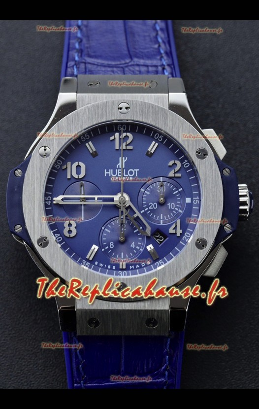 Hublot Super Clone Big Bang Edition en Titane Cadran Bleu Réplique 1:1