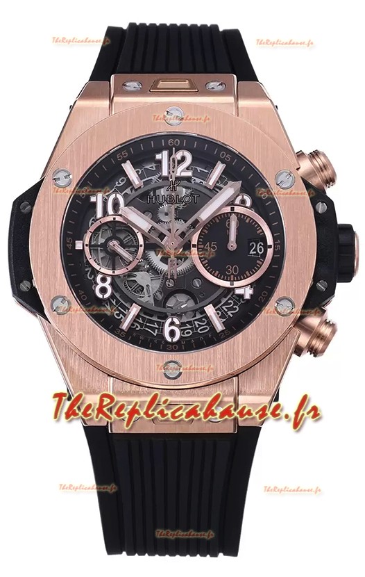 Hublot Big Bang Unico Boîtier Or Rose Edition miroir 1:1 Montre réplique suisse 
