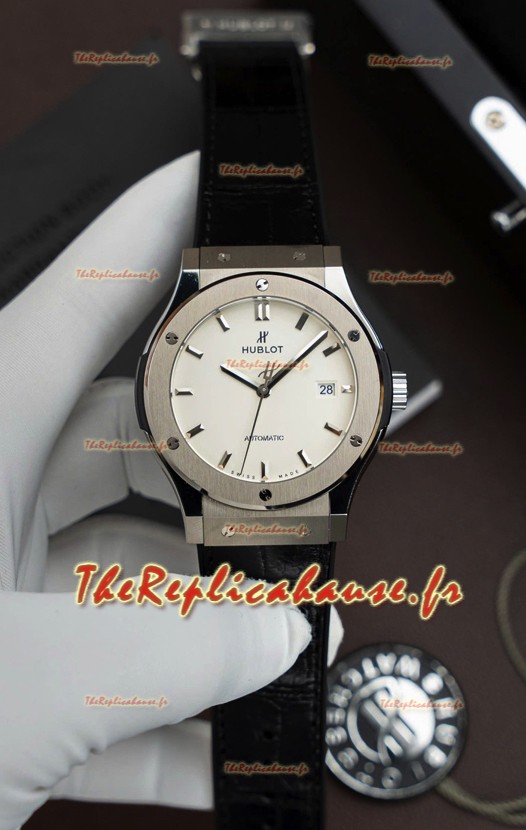 Hublot Super Clone Classic Fusion Titanium Montre Cadran vert 42MM