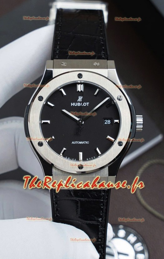 Hublot Super Clone Classic Fusion Titanium cadran noir 42MM