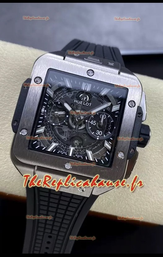 Hublot Square Bang Unico Titanium Chronograph Montre Réplique qualité miroir 1:1