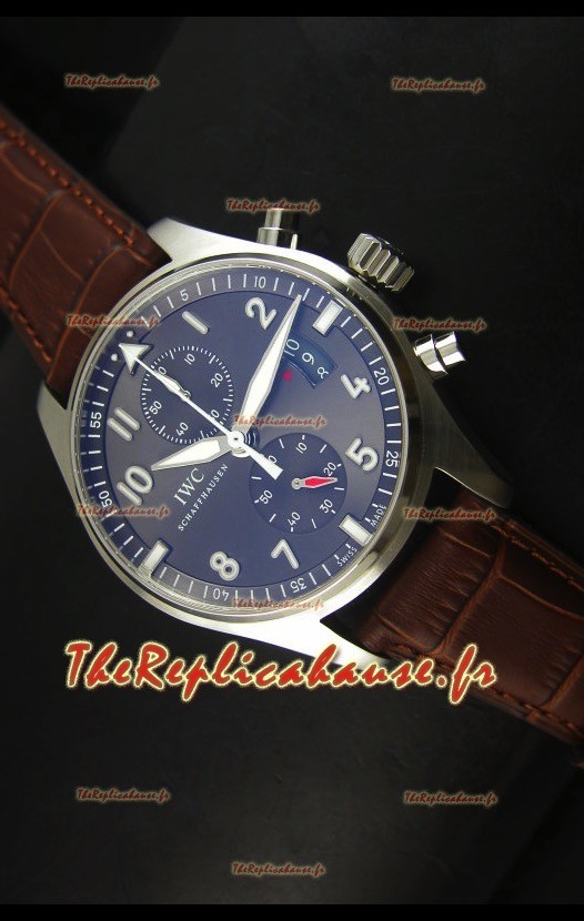 IWC IW387802 Pilot Chronograph 1:1 Mirror Replica with Steel Bracelet