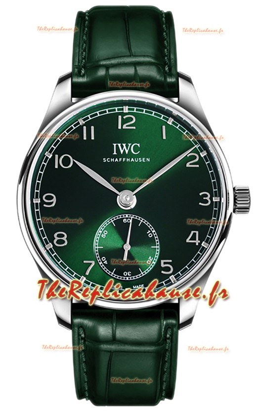 IWC Portugieser Automatic 40 IW358310 Cadran vert en acier inoxydable Montre réplique 1:1