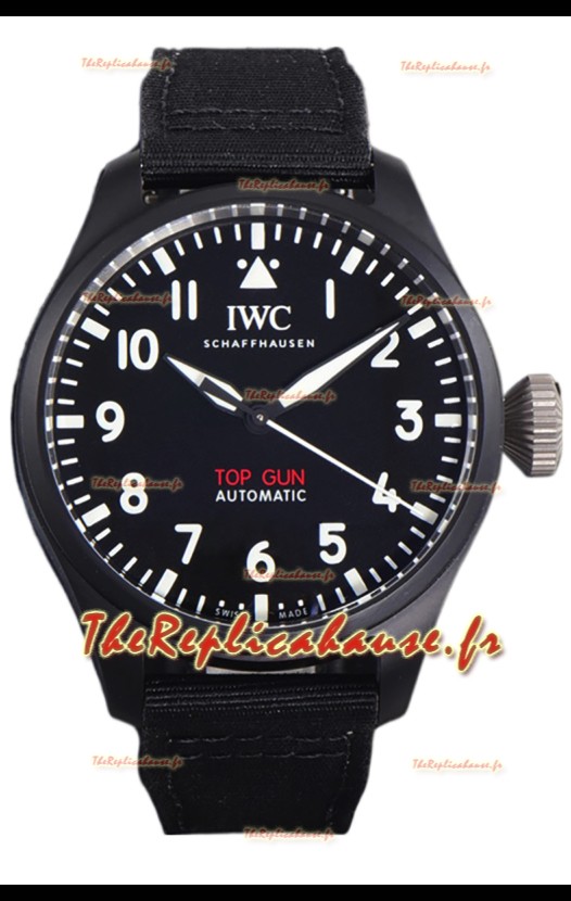 IWC Big Pilot's IW326906 Top Gun Edition 43MM Bracelet Nylon Noir Céramique Réplique Suisse 