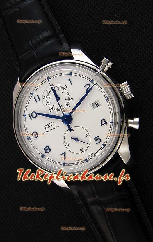IWC Portugieser chronographe Classic IW390302 Cadran Blanc Montre Réplique Suisse