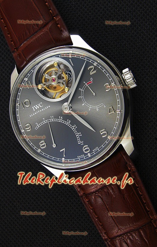 IWC Portugieser Tourbillon Mystere Retrograde cadran argenté UPDATED 2019 Version 