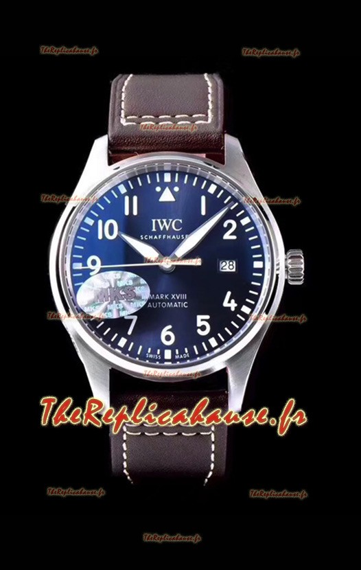 IWC Pilot's MARK XVIII IW327010 Steel Blue Dial Le Petit Prince 904L Steel 1:1 Mirror Replica