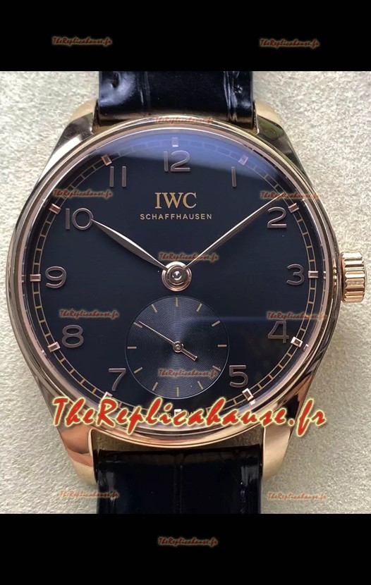 IWC Portugieser Super Clone Automatique 41 IW358401 Cadran Marron Boîtier Or Rose