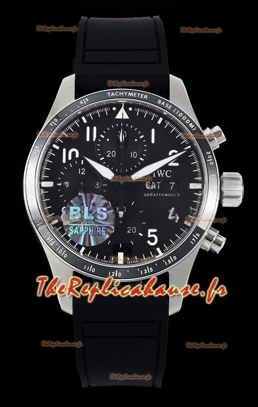 IWC Pilot's IW388305 Super Clone Chronograph 41 Mercedes-AMG en titane 