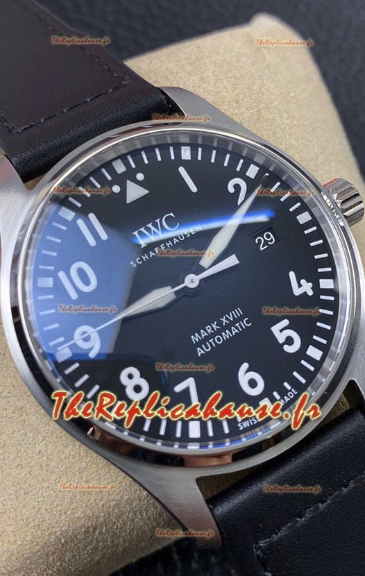 IWC Pilot Mark XVIII IW327001 Réplique Suisse Miroir 1:1 Cadran noir 