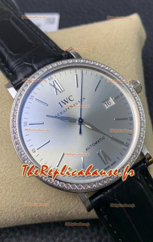 IWC Portofino Automatic Réplique montre suisse Miroir 1:1 Cadran acier 904L Boîtier acier 