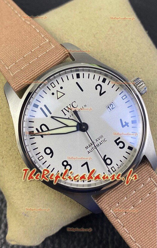 IWC Pilot Mark XVIII IW327002 Réplique Suisse Miroir 1:1 avec cadran blanc 