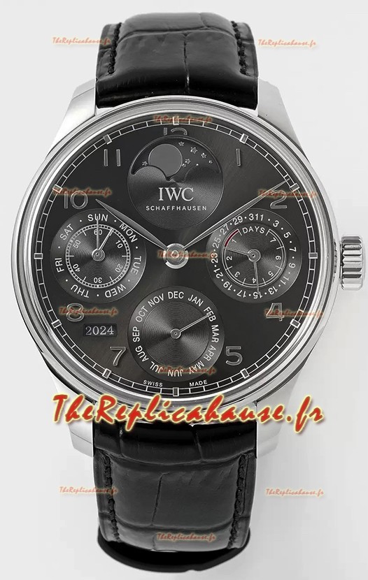 IWC Portugaise Calendrier Perpétuel Acier 904L Réplique Suisse REF. IW503301