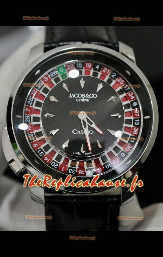 Jacob and Co Roulette Edition en acier inoxydable Réplique de la montre 