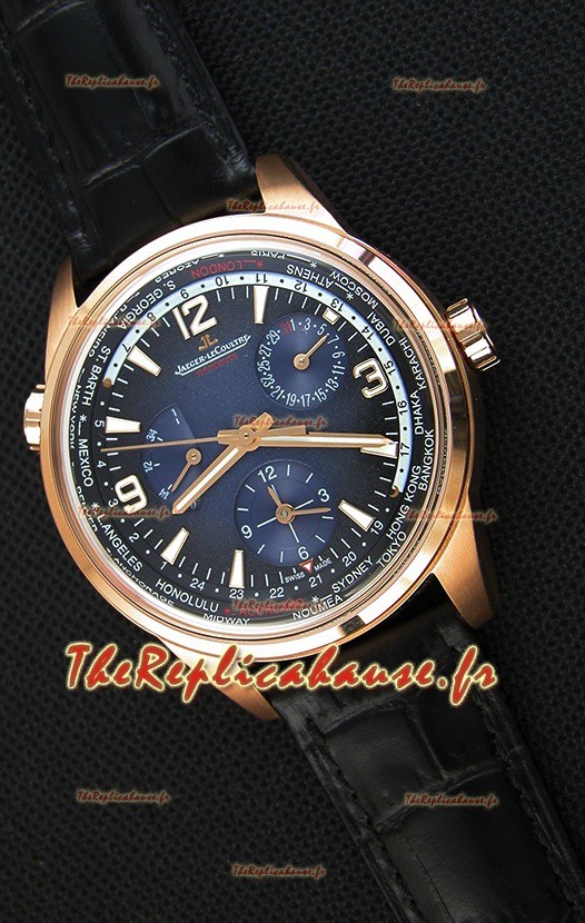 Jaeger-LeCoultre Polaris Geographic Or Rose Montre Réplique Suisse - 904847J