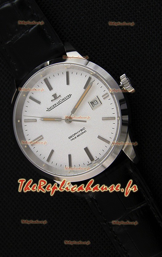 Montre Jaeger LeCoultre Geophysic True Second Suisse Boîtier en acier, Cadran Blanc 