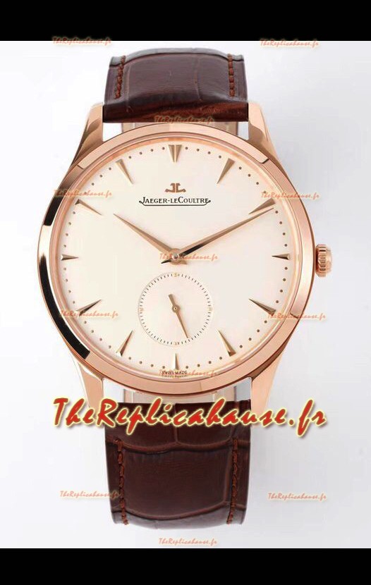 Jaeger LeCoultre Master Grand Ultra Montre fine en or rose Réplique Miroir 1:1