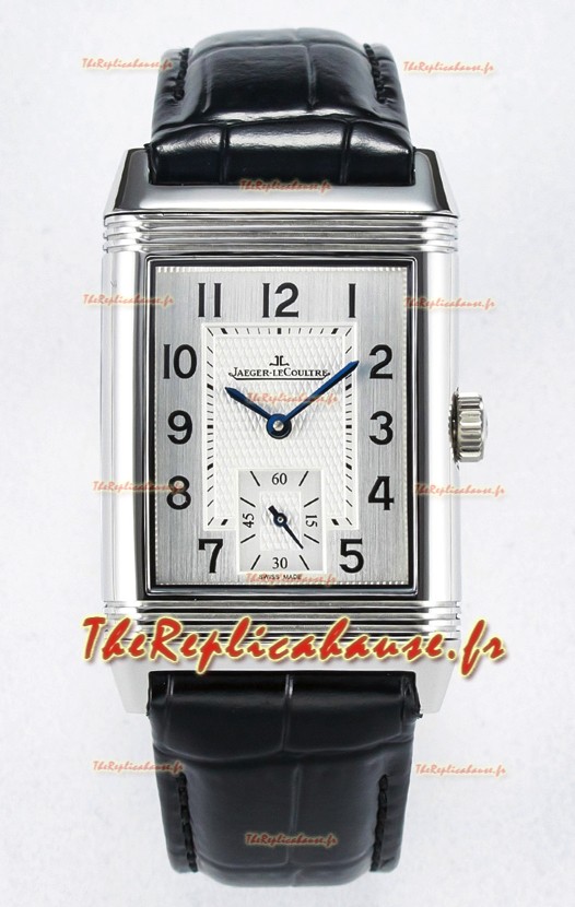 Jaeger-LeCoultre Reverso Super Clone DuoFace Acier noir/blanc Réplique Montre